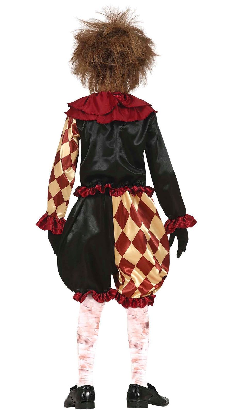 GP77596 – Clown Halloween Kostüm Gruseliger Axt Clown – Größe: 110/116 – Farbe: Grau, Ansicht 2