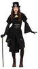GP79516 – Halloween Zauberhafte Gothic Tunika – Größe: 14 - 16 Jahre – Farbe: Schwarz