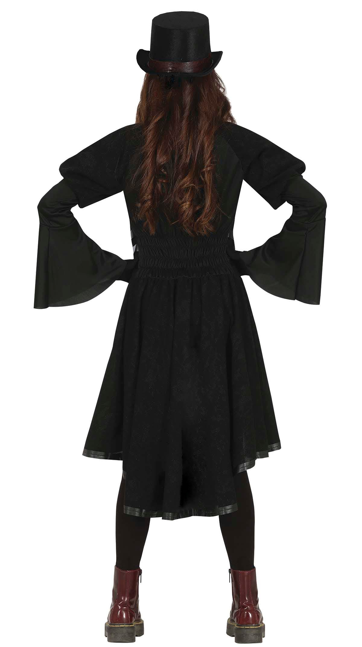 GP79516 – Halloween Zauberhafte Gothic Tunika – Größe: 14 - 16 Jahre – Farbe: Schwarz