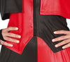 GP79523 – Harlekin Bösewicht Kostüm Rot Schwarz Jumpsuit – Größe: 14 - 16 Jahre – Farbe: Rot