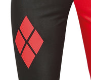 Harlekin Bösewicht Kostüm Rot Schwarz Jumpsuit, Bild 5