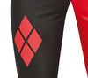 GP79523 – Harlekin Bösewicht Kostüm Rot Schwarz Jumpsuit – Größe: 14 - 16 Jahre – Farbe: Rot