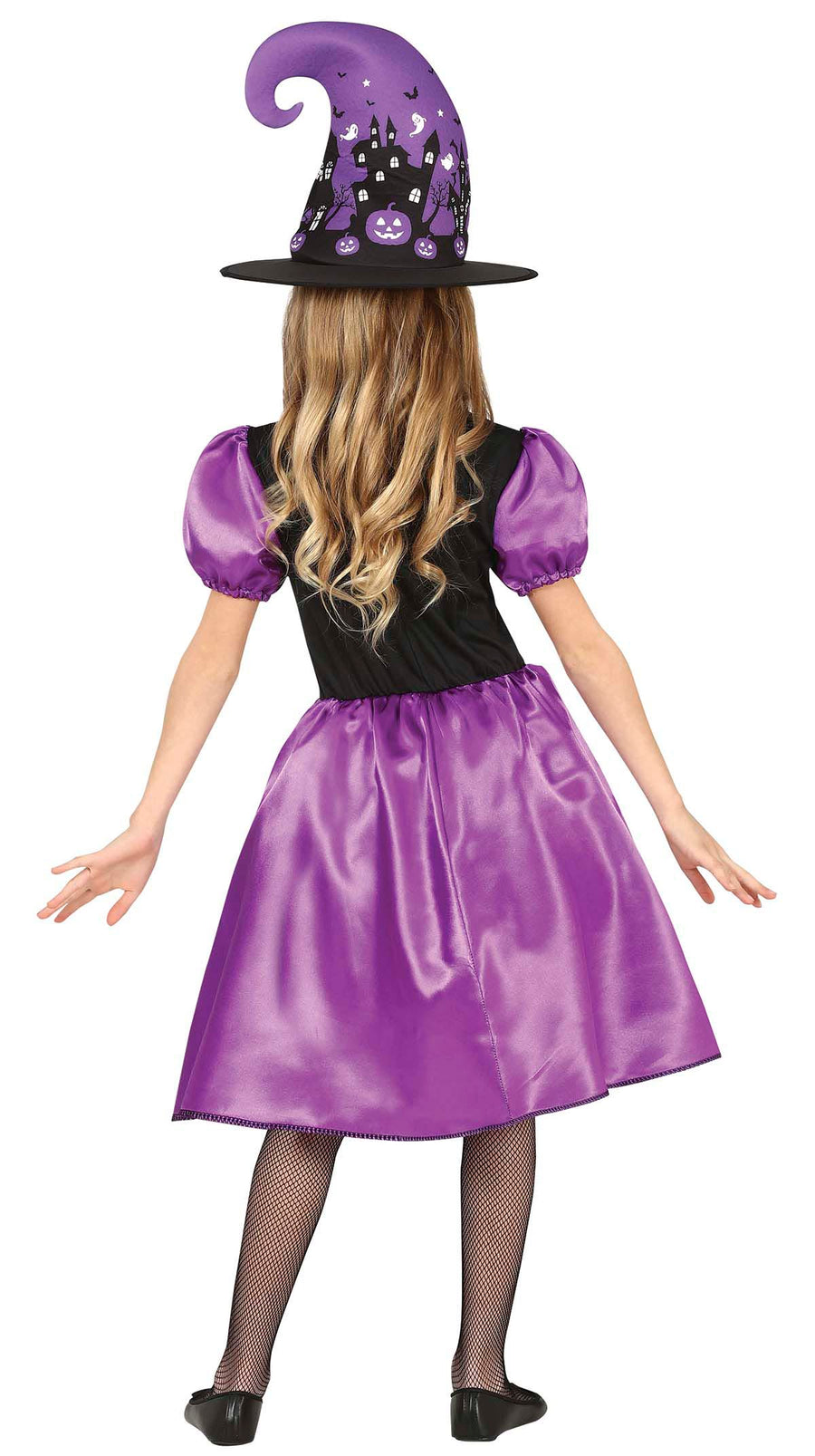 GP77620 – Hexe Halloween Kostüm Zauberhut – Größe: 98/104 – Farbe: Lila, Ansicht 2