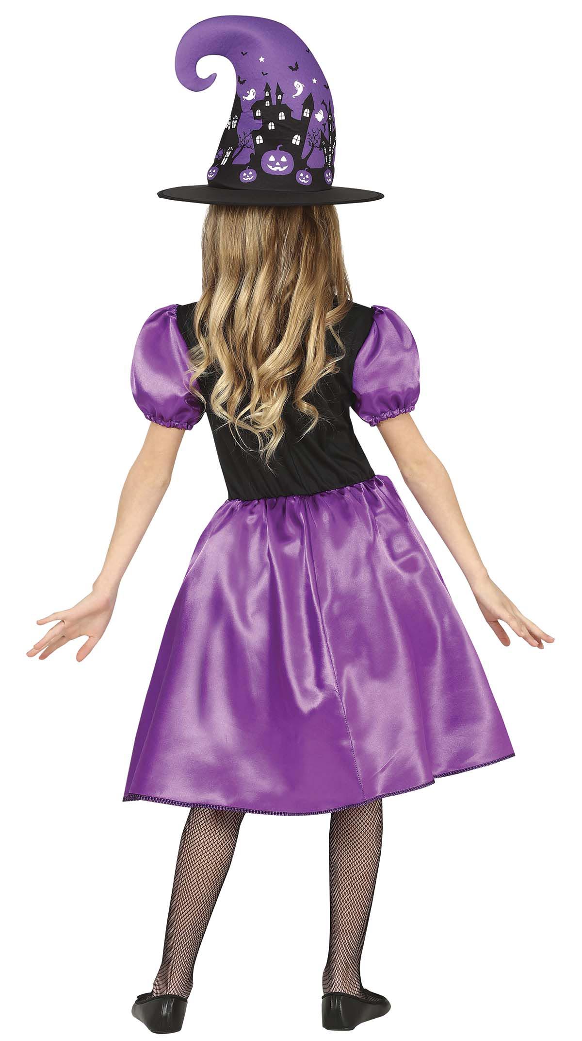 GP77620 – Hexe Halloween Kostüm Zauberhut – Größe: 140/146 – Farbe: Lila