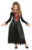 GP77624 – Vampir Halloween Kleid Kind Schwarzer Umhang – Größe: 110/116 – Farbe: Schwarz