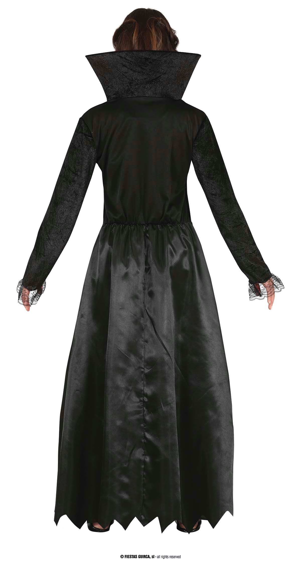 GP79589 – Vampir Halloween Kleid – Größe: 14 - 16 Jahre – Farbe: Schwarz