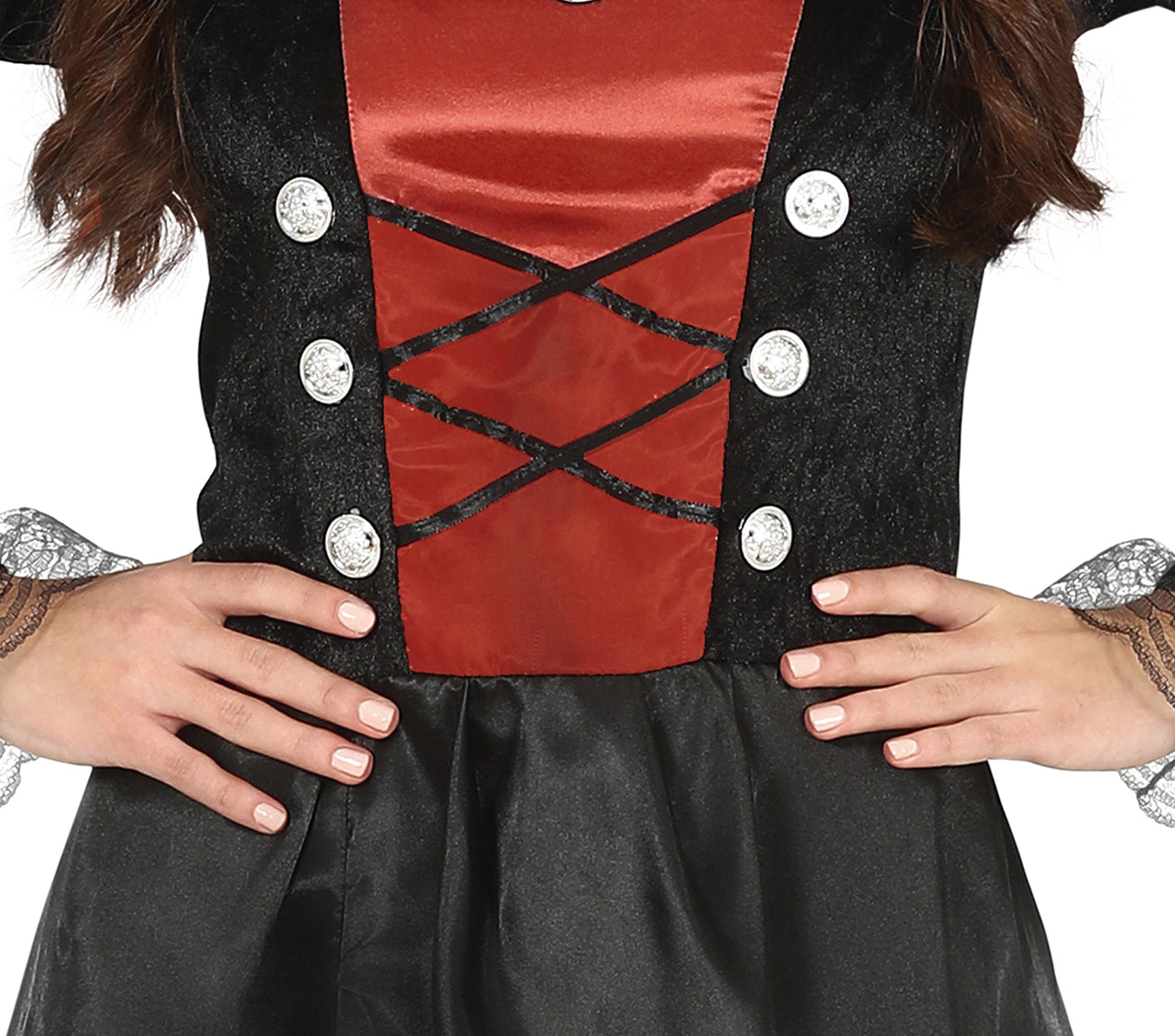 GP79589 – Vampir Halloween Kleid – Größe: 14 - 16 Jahre – Farbe: Schwarz