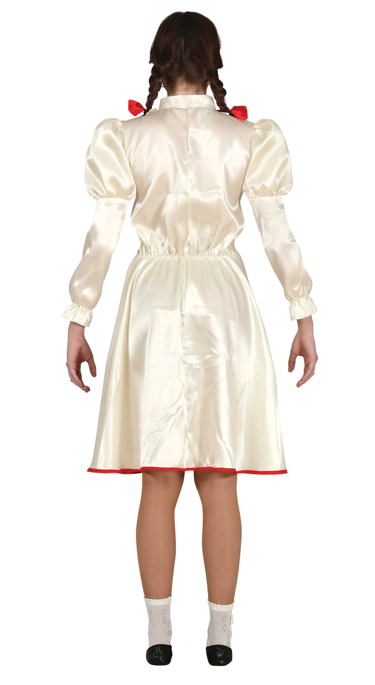 GP79561 – Halloween Puppe Grusel Kostüm Kleid – Größe: 14 - 16 Jahre – Farbe: Weiß