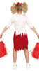 GP77633 – Zombie Cheerleader Halloween Kostüm – Größe: 98/104 – Farbe: Weiß