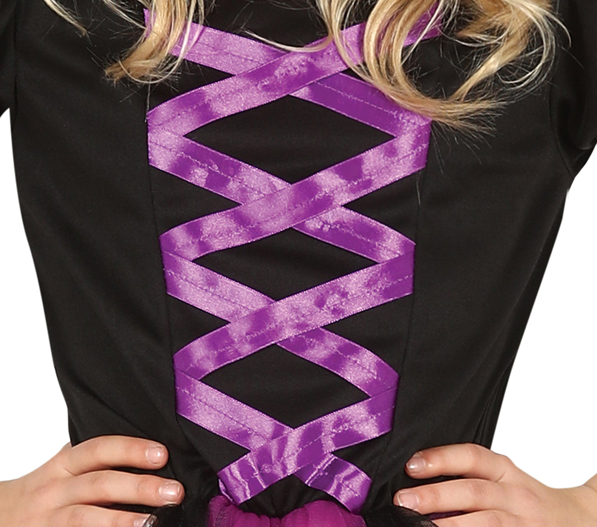 GP77637 – Hexe Magisches Kleid Fantasie Halloween – Größe: 98/104 – Farbe: Schwarz