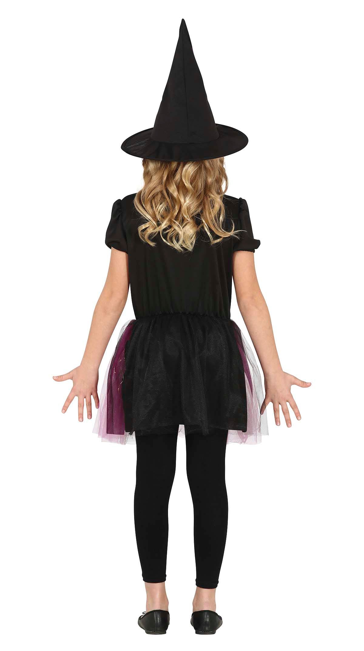 GP77637 – Hexe Magisches Kleid Fantasie Halloween – Größe: 110/116 – Farbe: Schwarz