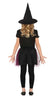 GP77637 – Hexe Magisches Kleid Fantasie Halloween – Größe: 140/146 – Farbe: Schwarz