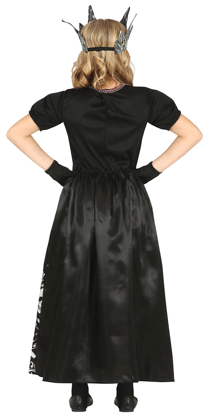 GP77648 – Halloween Skelett Königin Nacht Kostüm – Größe: 110/116 – Farbe: Schwarz, Ansicht 2