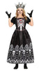 GP77648 – Halloween Skelett Königin Nacht Kostüm – Größe: 140/146 – Farbe: Schwarz