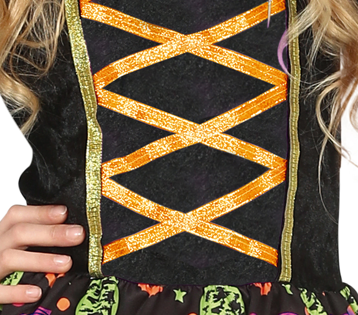 GP77666 – Hexe Magische Kürbisnacht Halloween – Größe: 110/116 – Farbe: Schwarz