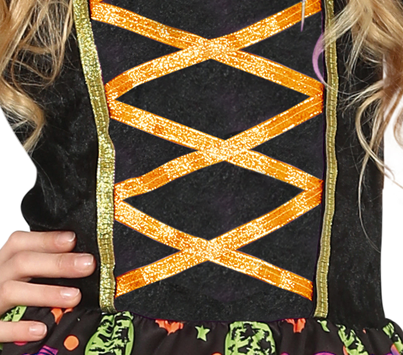 GP77666 – Hexe Magische Kürbisnacht Halloween – Größe: 128/134 – Farbe: Schwarz