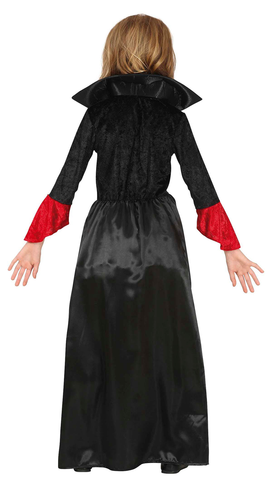 GP77675 – Vampir Nacht Schwarz Rot Kostüm – Größe: 98/104 – Farbe: Schwarz, Ansicht 2