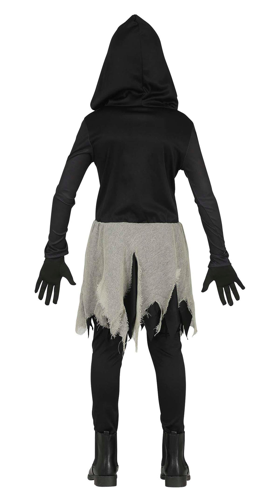 GP77679 – Skelett Kostüm Monster Gewand – Größe: 110/116 – Farbe: Schwarz, Ansicht 2
