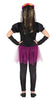 GP77682 – Mexiko Blüten Skelett Outfit Halloween – Größe: 110/116 – Farbe: Schwarz