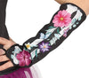GP77682 – Mexiko Blüten Skelett Outfit Halloween – Größe: 110/116 – Farbe: Schwarz