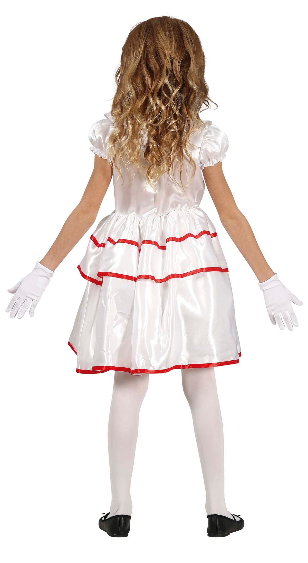 GP77689 – Clown Weiß Fröhliche Jongleur – Größe: 128/134 – Farbe: Weiß