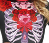 GP77698 – Skelett Mexiko Halloween Kinderkostüm Tag – Größe: 110/116 – Farbe: Schwarz