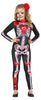 GP77698 – Skelett Mexiko Halloween Kinderkostüm Tag – Größe: 128/134 – Farbe: Schwarz