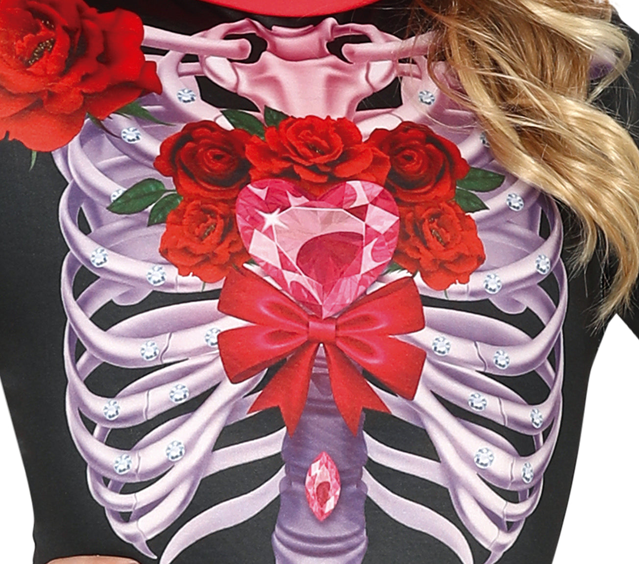 GP77698 – Skelett Mexiko Halloween Kinderkostüm Tag – Größe: 140/146 – Farbe: Schwarz