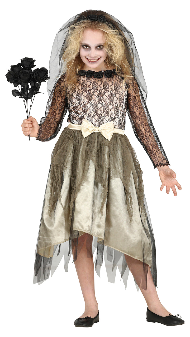 GP77701 – Gespenst Halloween Kostüm Schleier – Größe: 140/146 – Farbe: Weiß