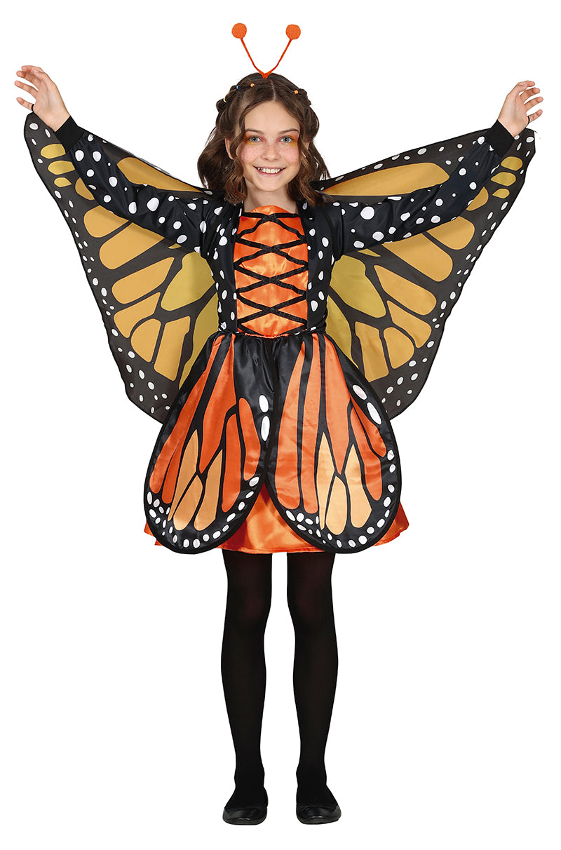 GP77705 – Schmetterlingskostüm Karneval Kinder – Größe: 128/134 – Farbe: Schwarz