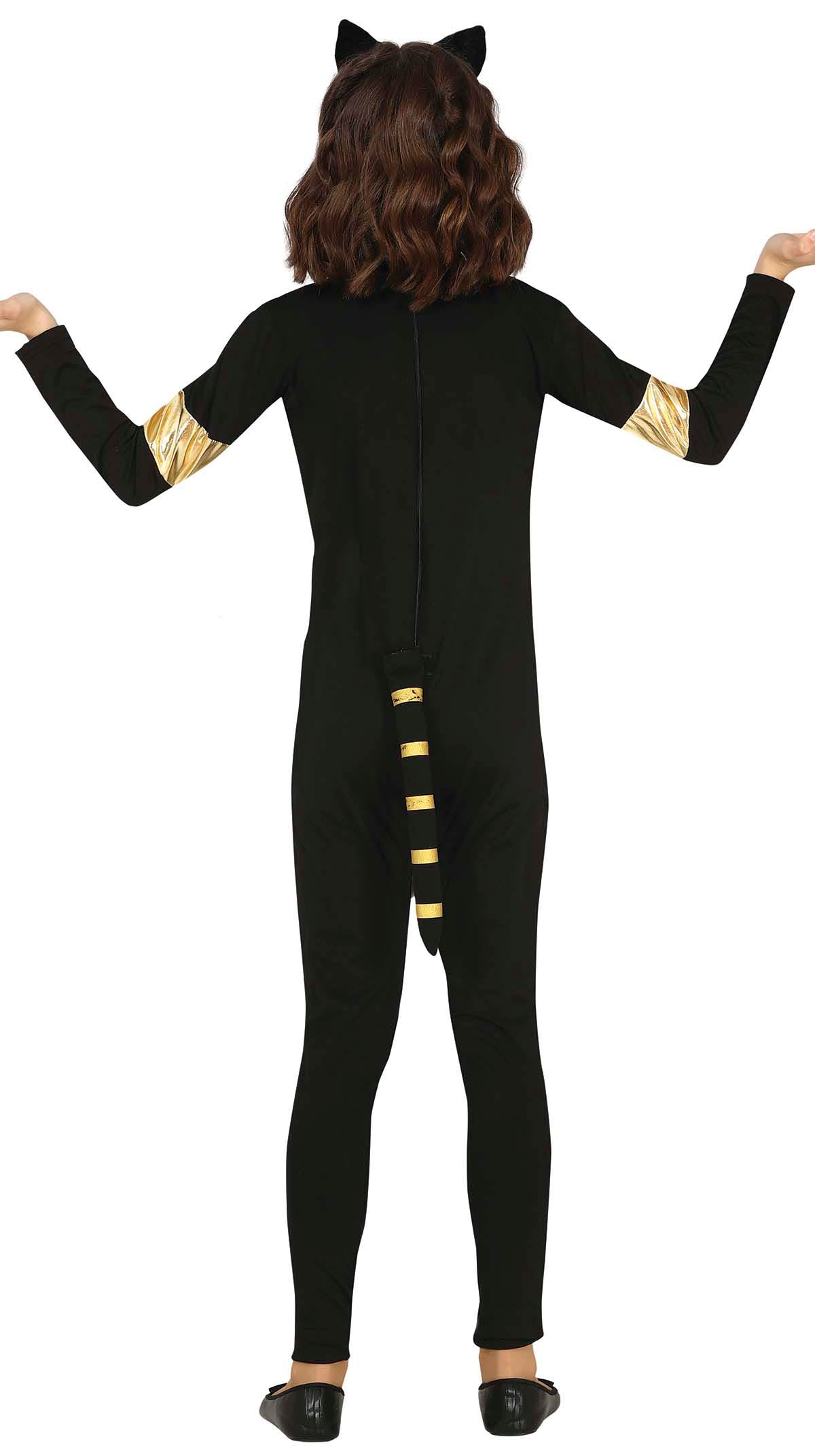 GP77722 – Ägyptische Katzenfigur Karnevalskostüm – Größe: 128/134 – Farbe: Schwarz