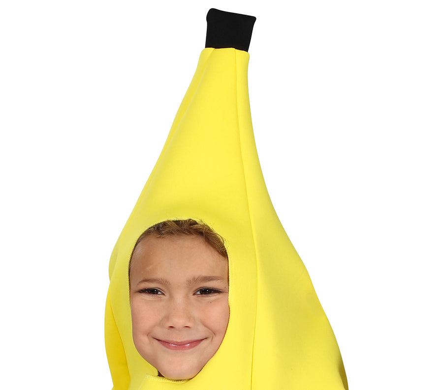 GP77737 – Fruchtkostüm Banane Spaß Outfit – Größe: 128/134, 140/146, 3 - 6 Jahre – Farbe: Gelb, Ansicht 2