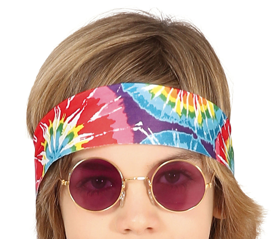 GP77748 – Hippie Traum Outfit Bunte 70er Jahre Mode – Größe: 110/116 – Farbe: Mehrfarbig, Ansicht 2