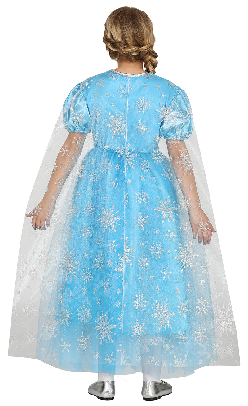 GP77767 – Prinzessin Märchenkönigin Eiskönigin Karneval – Größe: 98/104 – Farbe: Blau, Ansicht 2