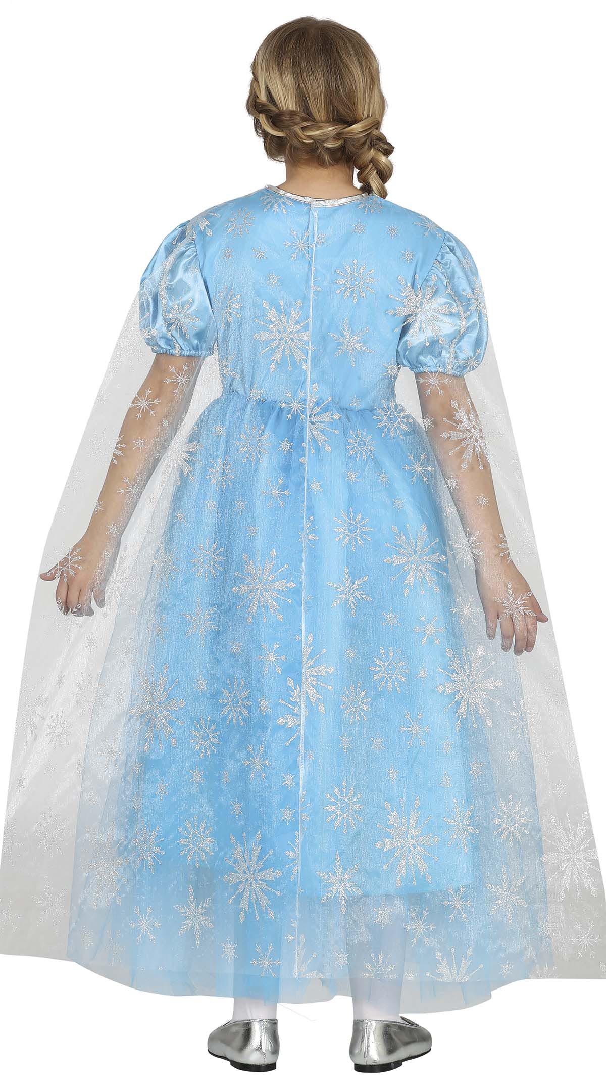 GP77767 – Prinzessin Märchenkönigin Eiskönigin Karneval – Größe: 140/146 – Farbe: Blau