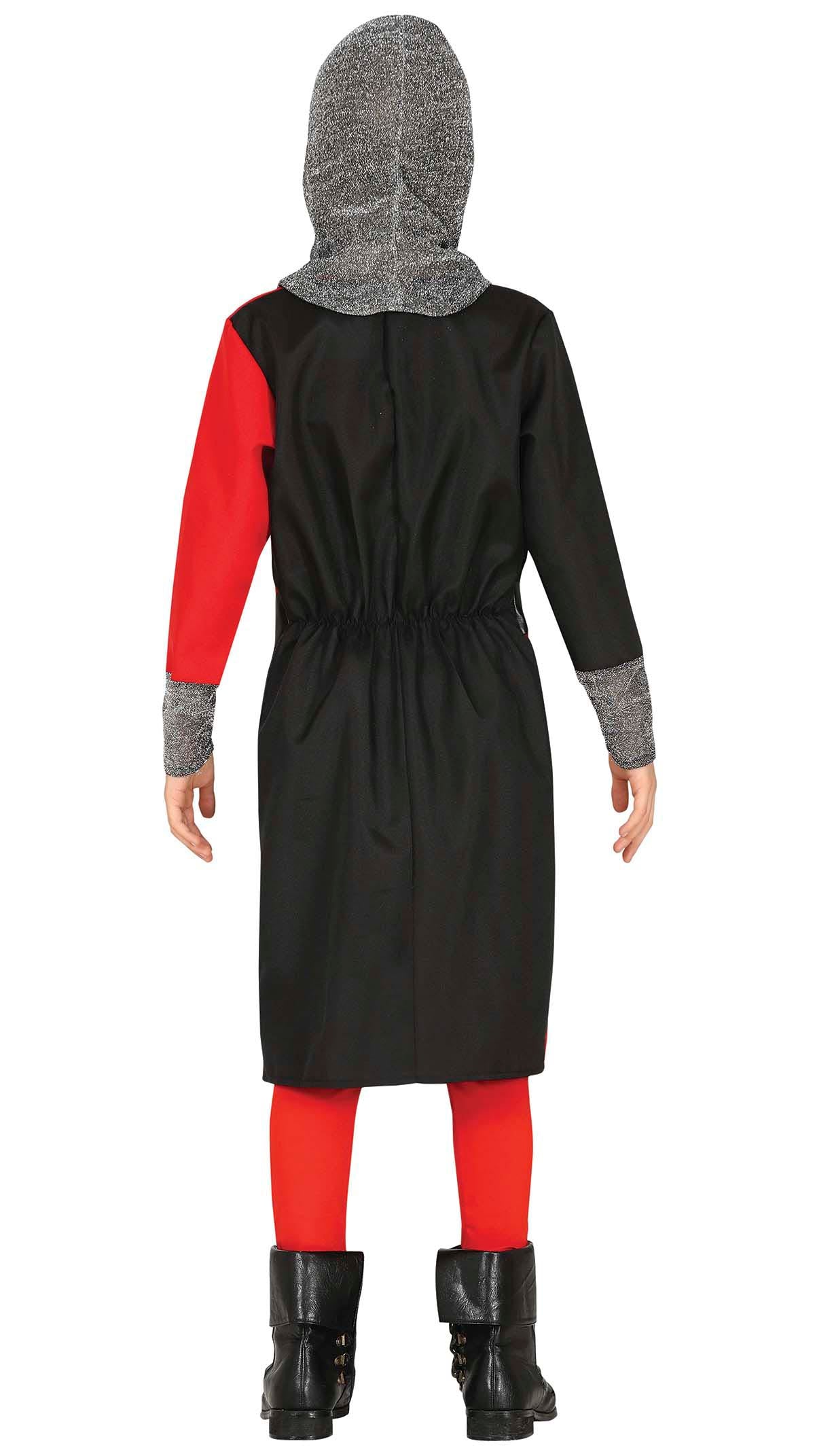 GP77785 – Mittelalter Ritter Abenteuer Kostüm – Größe: 98/104 – Farbe: Rot