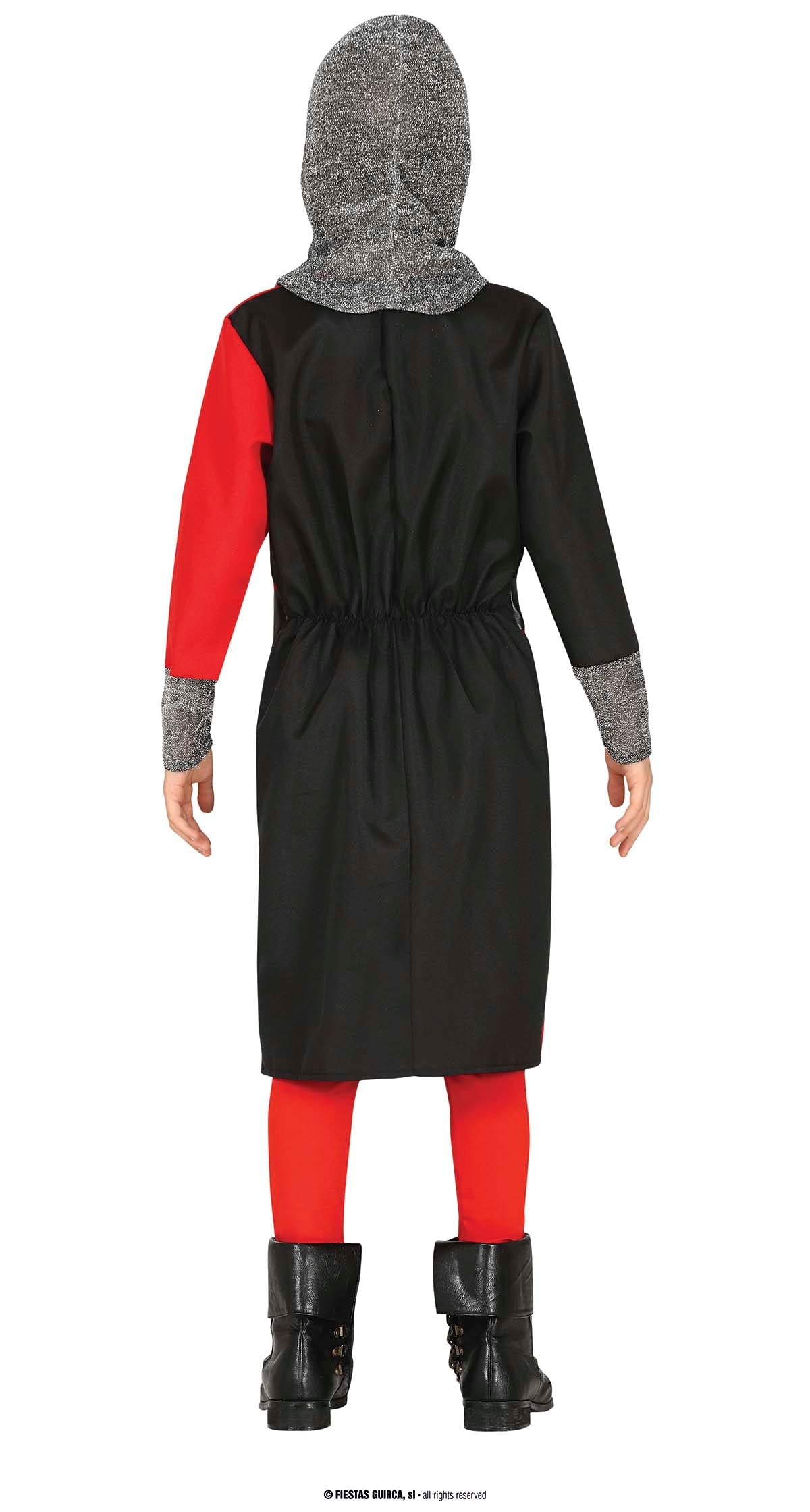 GP77785 – Mittelalter Ritter Abenteuer Kostüm – Größe: 110/116 – Farbe: Rot