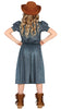 GP77792 – Cowgirl Abenteuer Westernoutfit Kostüm – Größe: 98/104 – Farbe: Blau