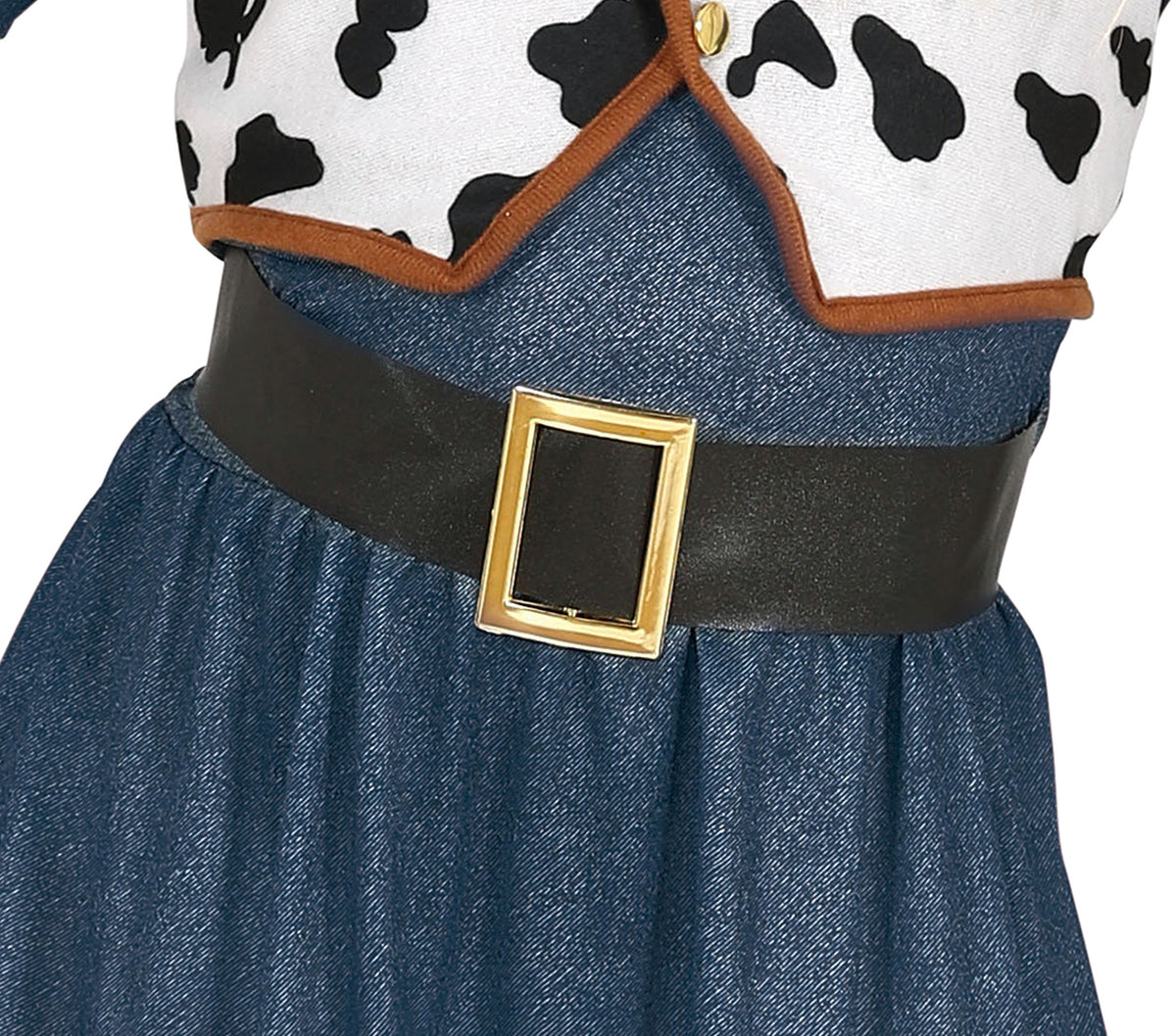GP77792 – Cowgirl Abenteuer Westernoutfit Kostüm – Größe: 98/104 – Farbe: Blau