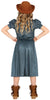 GP77792 – Cowgirl Abenteuer Westernoutfit Kostüm – Größe: 110/116 – Farbe: Blau