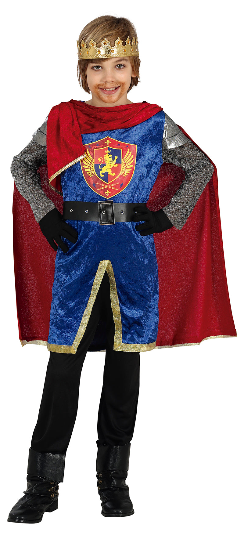 GP77807 – Mittelalter Königskostüm Kinder – Größe: 140/146 – Farbe: Blau