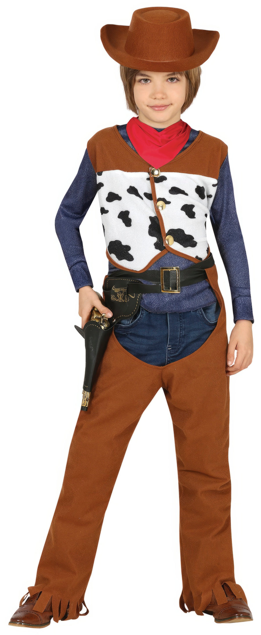 Cowboy Kostüm für Jungen mit Weste Western