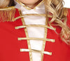GP77833 – Majorette Karnevalskostüm Rot Gold – Größe: 110/116 – Farbe: Rot