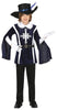 GP77837 – Musketier Abenteuer Kinderkostüm Fasching – Größe: 98/104 – Farbe: Schwarz