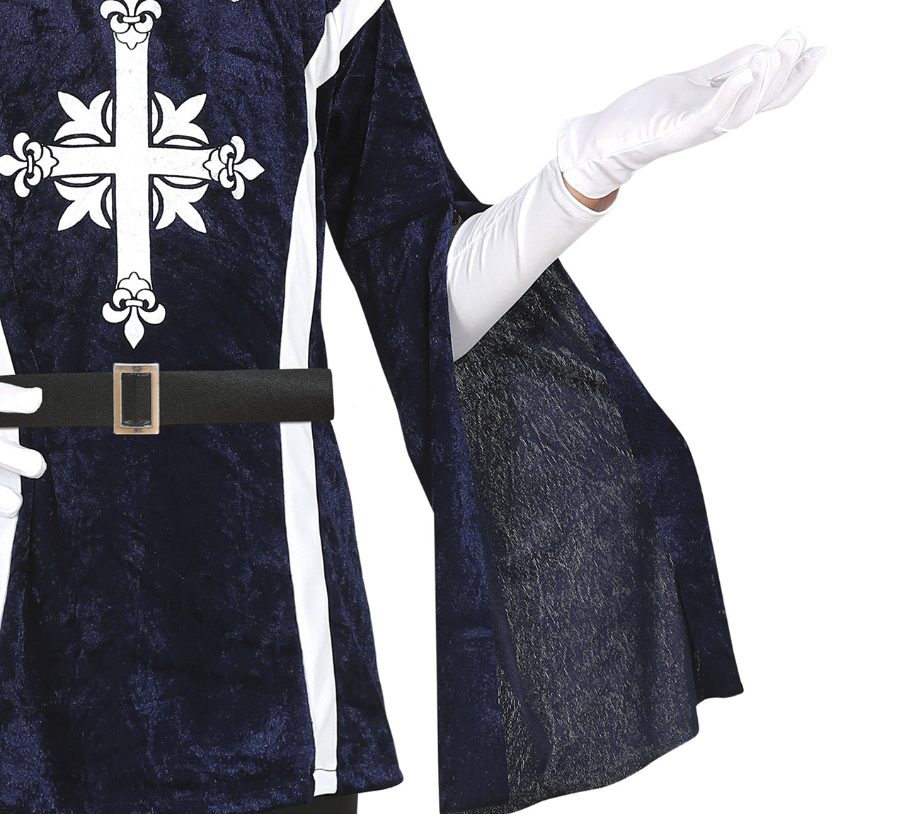 GP77837 – Musketier Abenteuer Kinderkostüm Fasching – Größe: 98/104 – Farbe: Schwarz