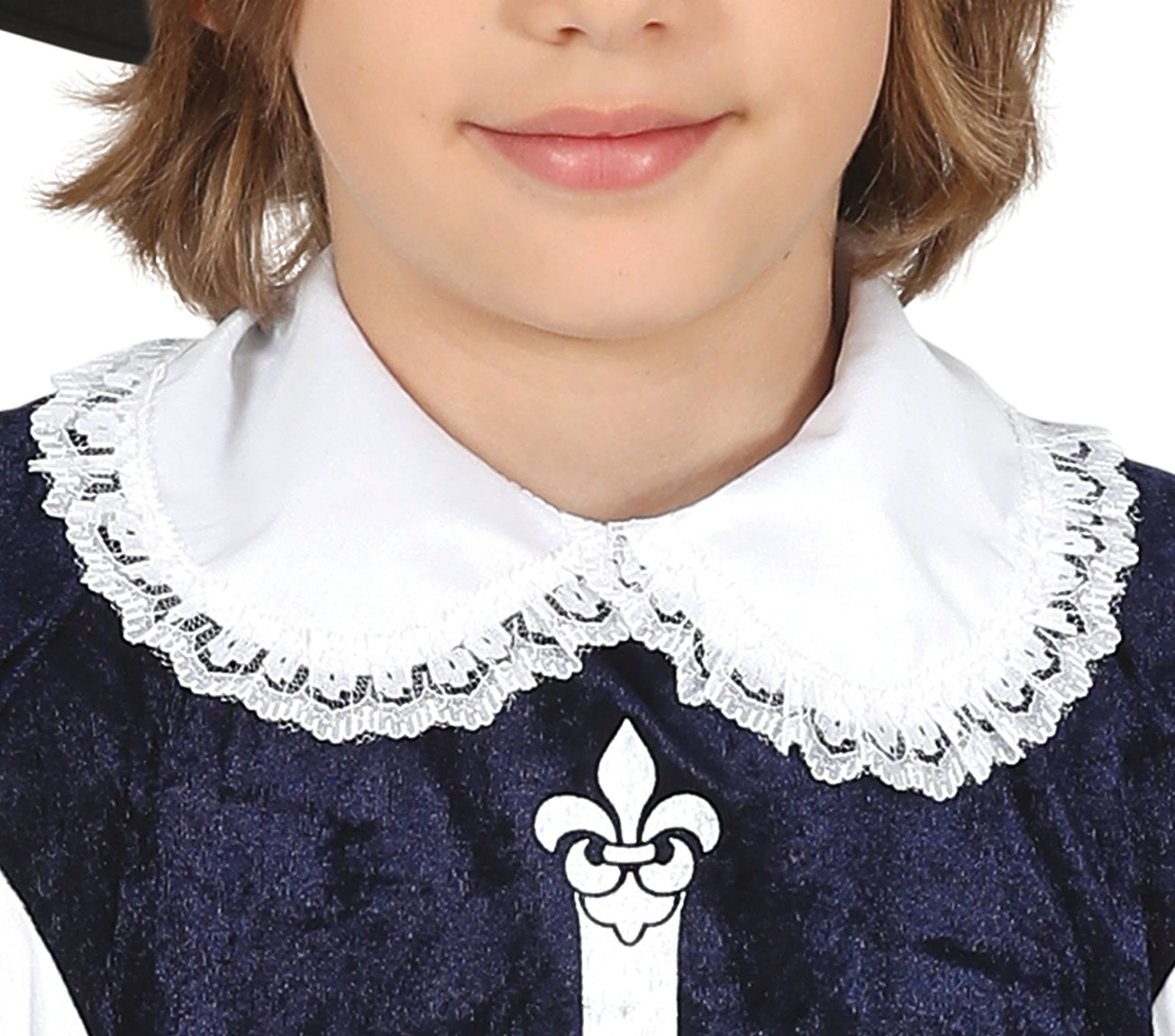 GP77837 – Musketier Abenteuer Kinderkostüm Fasching – Größe: 110/116 – Farbe: Schwarz