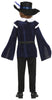 GP77837 – Musketier Abenteuer Kinderkostüm Fasching – Größe: 128/134 – Farbe: Schwarz