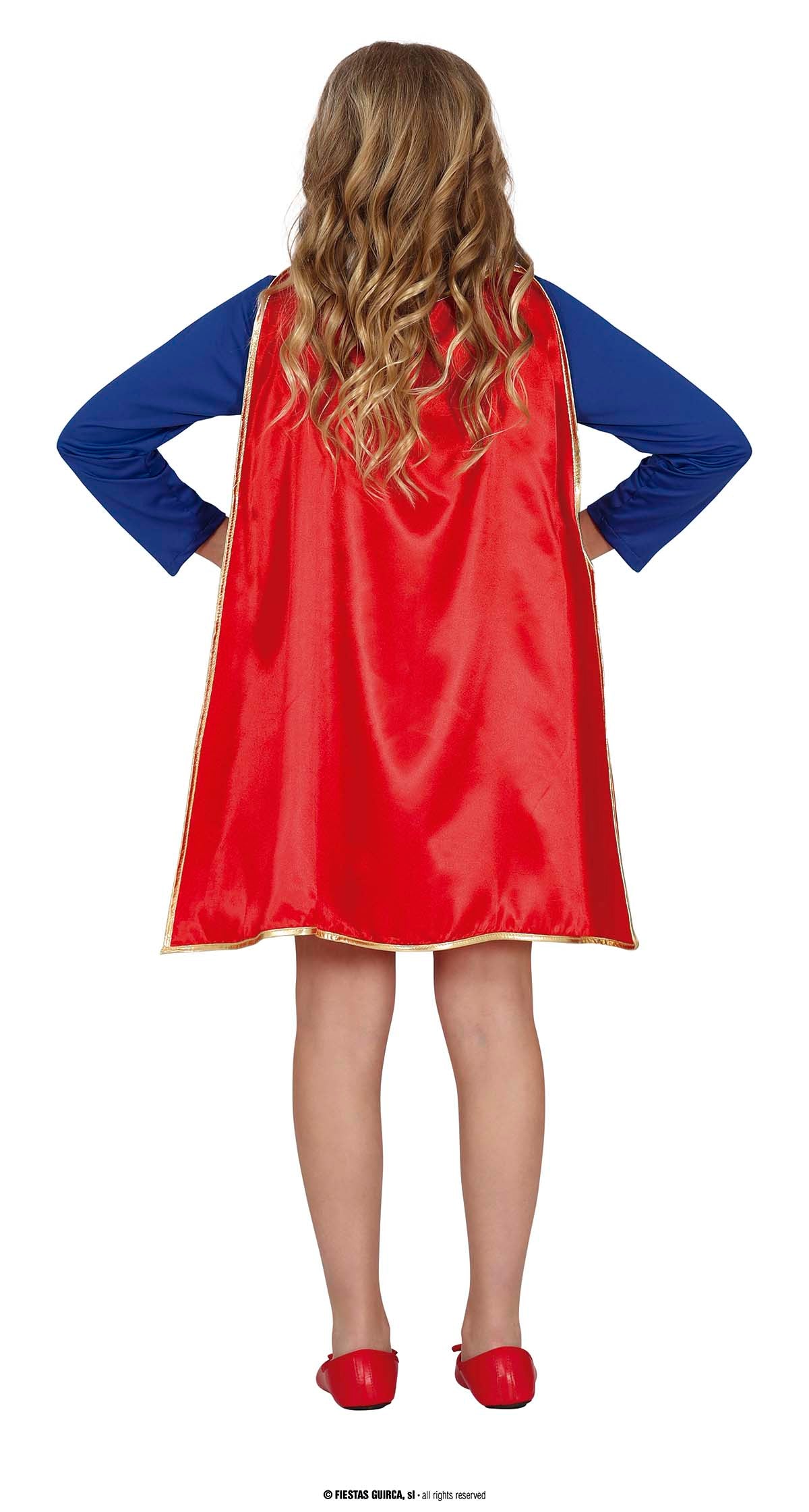 GP77847 – Superheld Abenteuerfigur Comicheld Karneval – Größe: 98/104 – Farbe: Blau