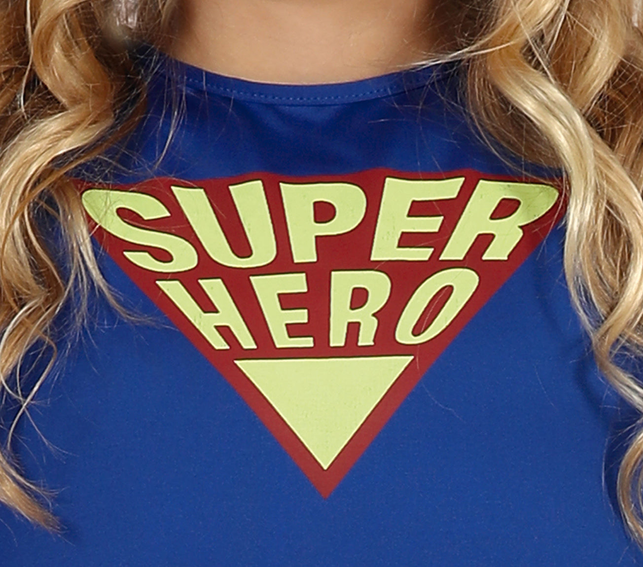 GP77847 – Superheld Abenteuerfigur Comicheld Karneval – Größe: 98/104 – Farbe: Blau