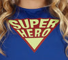 GP77847 – Superheld Abenteuerfigur Comicheld Karneval – Größe: 140/146 – Farbe: Blau